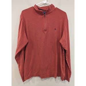 Fish Hippie Quarter Zip Pullover Cotton Modal Blend Size Large